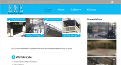 Desktop Screenshot of eandeironworks.com