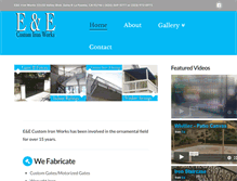 Tablet Screenshot of eandeironworks.com